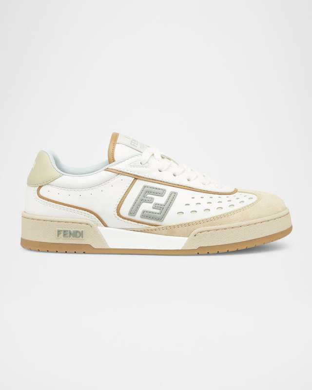 Match Calfskin Low-Top Sneakers